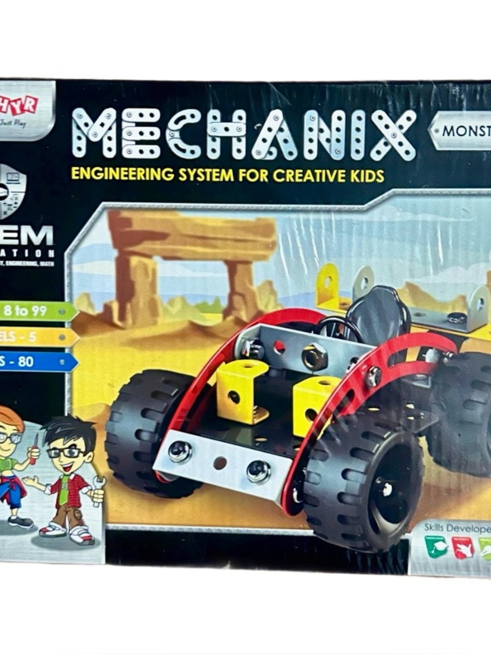 Zephyr Mechanix Monster Buggies Engineering Systen for Creative Kids ~ New